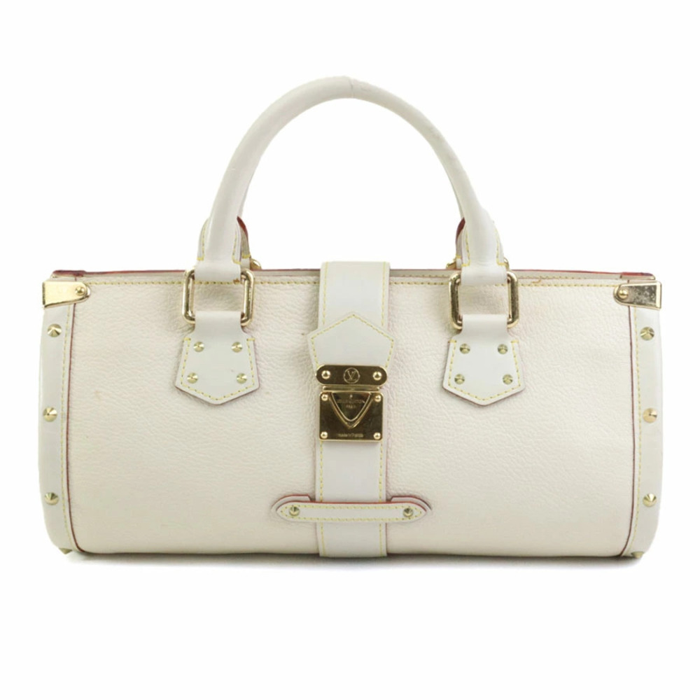 Louis Vuitton Suhali Epanui Leather Handbag Off White Gold